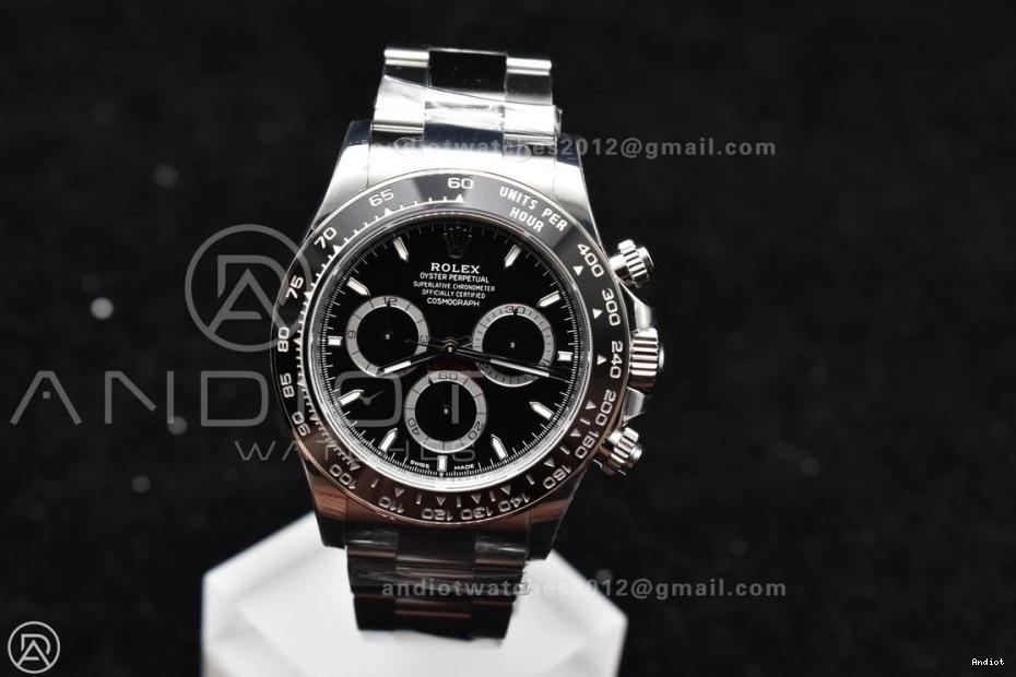 Movement Black 1:1 VS Daytona Dial Steel SBF 126500 Rolex 904L in Factory SL4801 0801